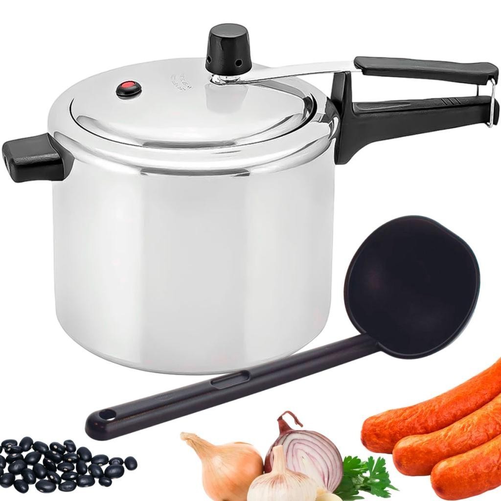 Panela de Pressão Panelux Classic 4,5 Litros em Alumínio Polido e