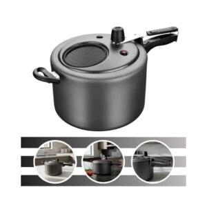 Panela de Pressão Superior Antiaderente 8 Litros Grafite Com Visor de