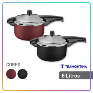 Panela de Pressão Tramontina Vancouver Alumínio Antiaderente 6 Litros — Cozinha e Utensílios