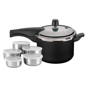 Panela de Pressão Tramontina Vancouver Grafite 4,5 Litros E Conjunto — Cozinha e Utensílios
