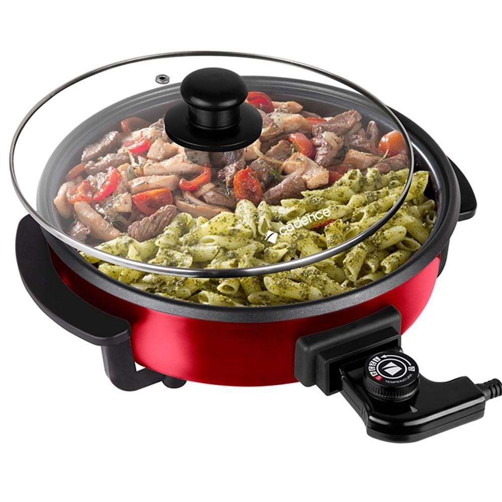 Panela Elétrica Cadence Multifuncional Rouge 220V — Cozinha e Utensílios
