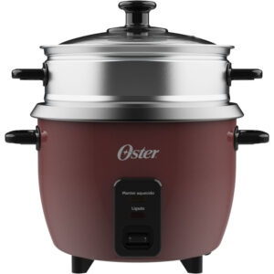 Panela Elétrica de Arroz 1L Antiaderente Função Aquecer Tampa de