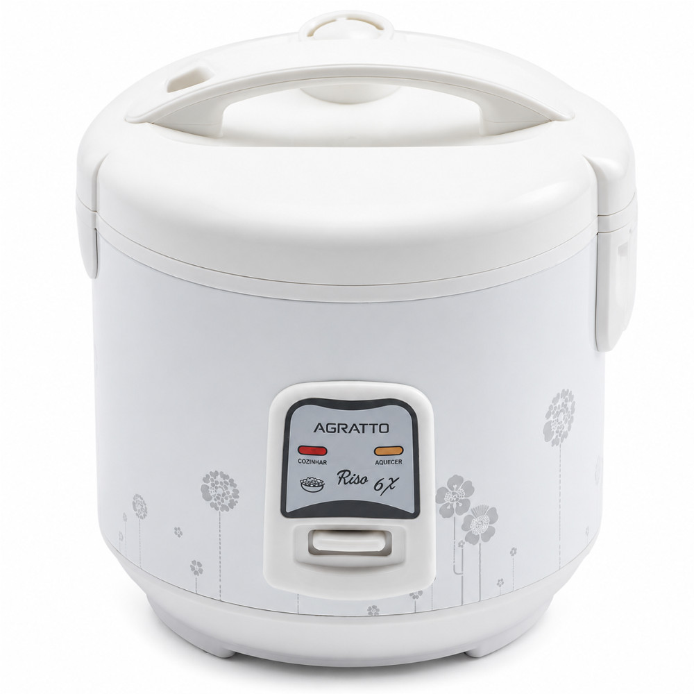 Panela Elétrica De Arroz Agratto Riso 6X 400W 6 Xícaras Antiaderente