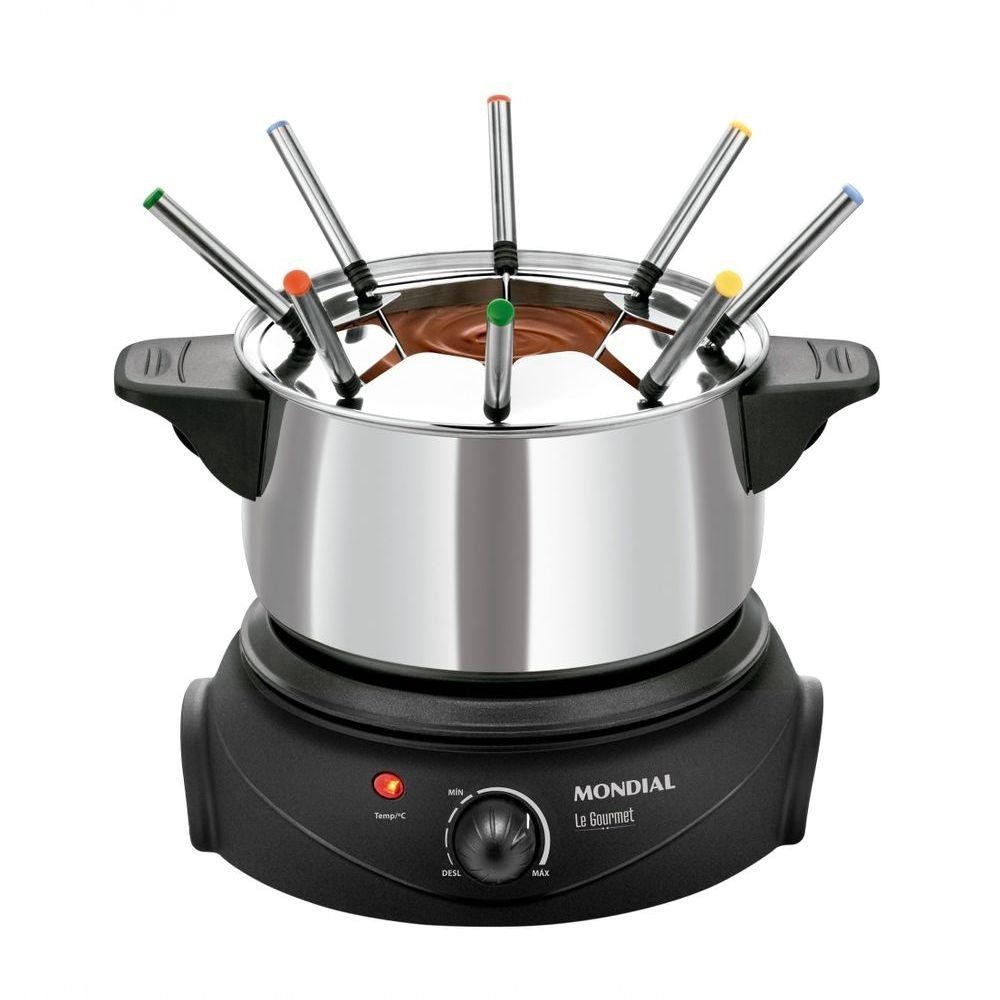 Panela Elétrica De Fondue Elétrico Le Gourmet 220v preto — Cozinha e Utensílios