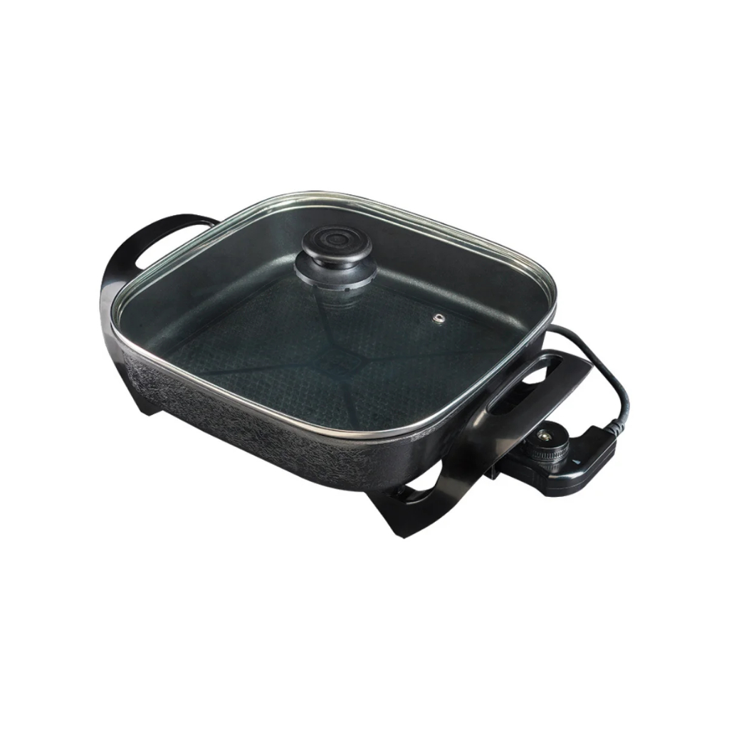Panela Elétrica Mangiare 30cm 127V Apeq01i-01 1500w Quadrado Preto