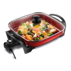 Panela Elétrica Mondial Multicook Premium 1200W Preto Vermelho 127V