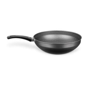 Panela Frigideira Wok Antiaderente Flora Grafite 28Cm Capacidade para