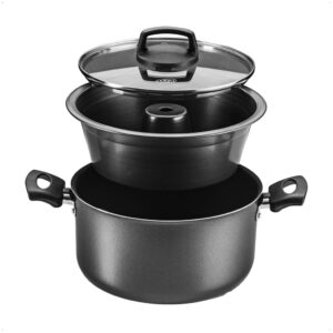 Panela para Pudim 3 em 1 Antiaderente Superflon Forma Pudim Alças