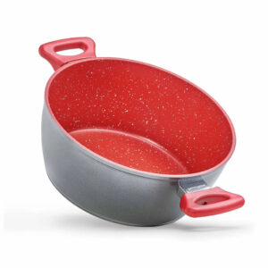 Panela Polishop Family Size Vermelha de 24cm