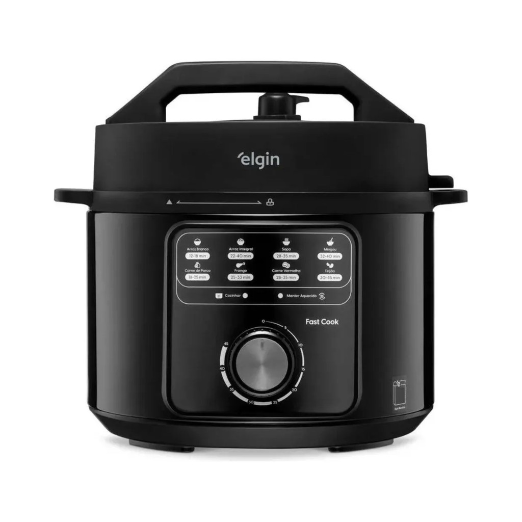 Panela Pressão Elétrica 4L 900W Fast Cook Elgin — Cozinha e Utensílios