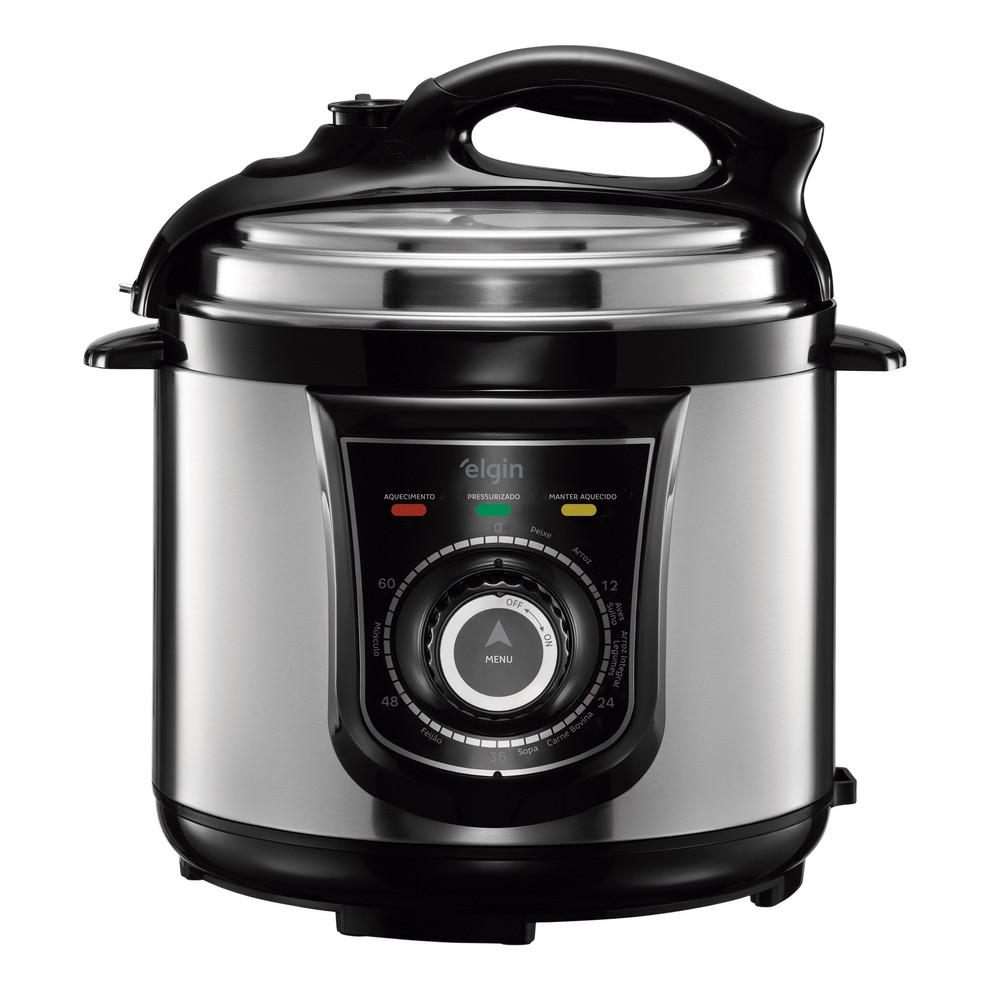 Panela Pressão Elétrica Elgin 42ppr 4 Litros 840w Aço Inox 110 V — Cozinha e Utensílios