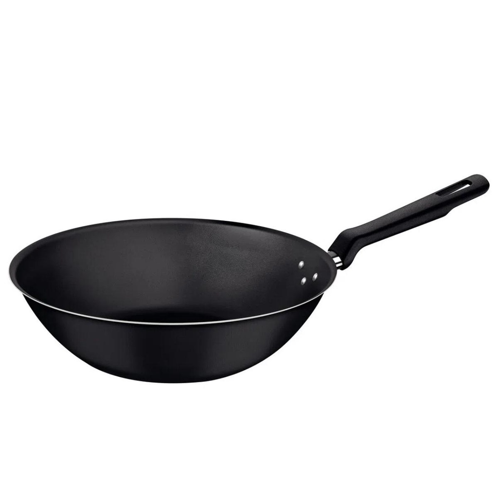 Panela Wok 28cm 3,6L Tramontina Loreto em Alumínio com Revestimento