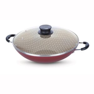 Panela Wok Alumínio 36cm Paris Vermelho Tramontina