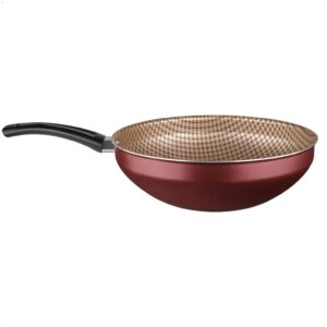 Panela Wok Antiaderente Flora Capacidade de 4,3 Litros Cereja Número