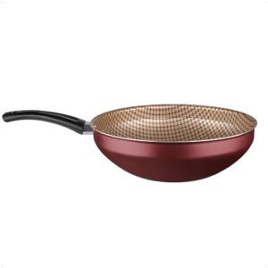Panela Wok Frigideira Antiaderente 28cm Cabo Antitermico Flora