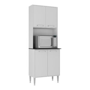 Paneleiro 63cm 4 Portas para Micro-ondas Siena Multimóveis