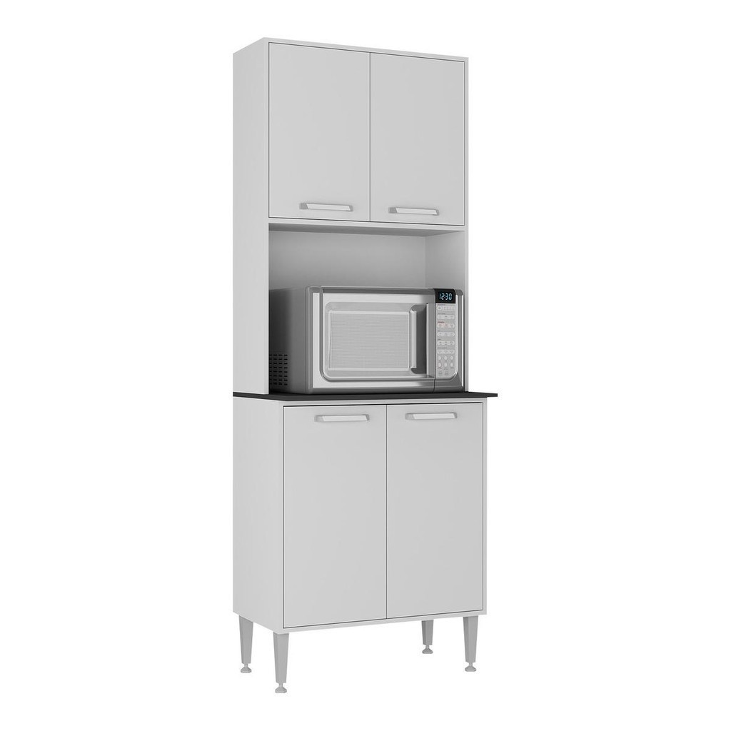 Paneleiro 63cm 4 Portas para Micro-ondas Siena Multimóveis