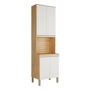Paneleiro com 4 Portas e Espaço para Micro-Ondas 100% Mdf Itália