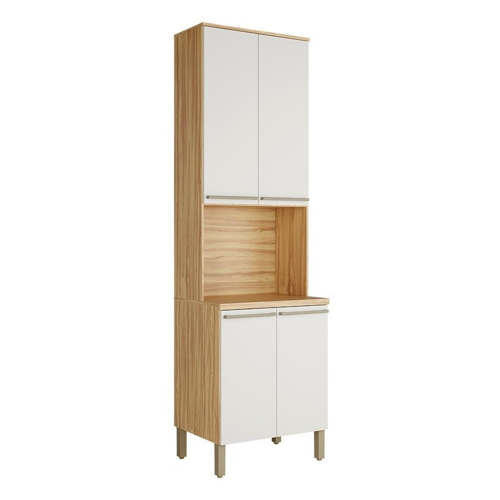 Paneleiro com 4 Portas e Espaço para Micro-Ondas 100% Mdf Itália