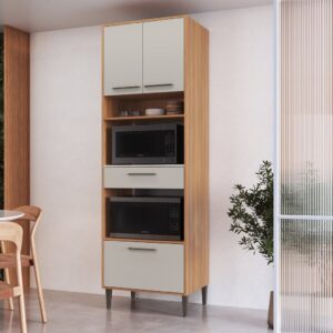 Paneleiro Torre Quente 70cm para Forno e Micro-Ondas 3 Portas 1