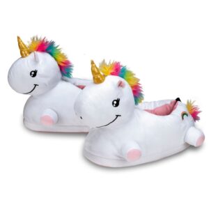 Pantufa 3D Unicórnio Importway com Cheirinho de Chiclete Pelúcia
