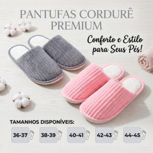 Pantufa Unissex Antiderrapante Confortável Quentinha Macia Pelúcia