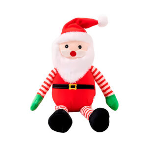 Papai Noel de Pelúcia Listrado 40cm 1 unidade Rizzo