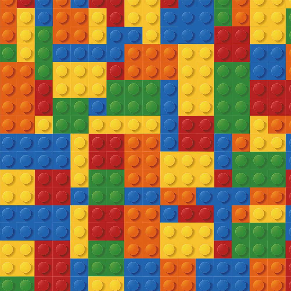 Papel de Parede lego coloridos Para Quarto Infantil — Brinquedos