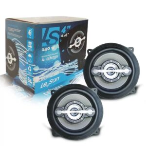 Par de Alto Falantes Som Automotivo LS4 4 Polegadas Quadriaxial 140