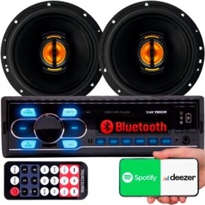 Par De Auto Falantes 6 Polegadas 110w Jb Flex Radio Fm Carro Som