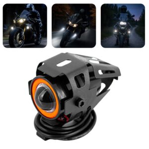 Par Farol De Milha Led 30w Angel Eyes Moto Mini Projetor Ambos Lados