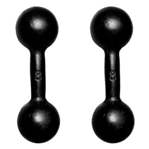 Par Halter Bola Pintado 8kg Para Treino Musculação Peso De Academia