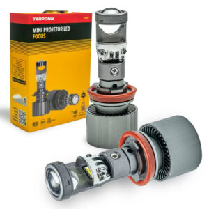 Par Mini Projetor Led Canhão H8 H9 Focus Tarponn 6000k 4500LM