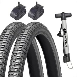 Par Pneu Levorin Atacama aro 24 x 2.125 Par Camara Bomba de ar Shiver