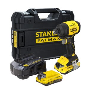 Parafusadeira de Impacto Stanley SBI811D2T 6,34mm Com 2 Baterias