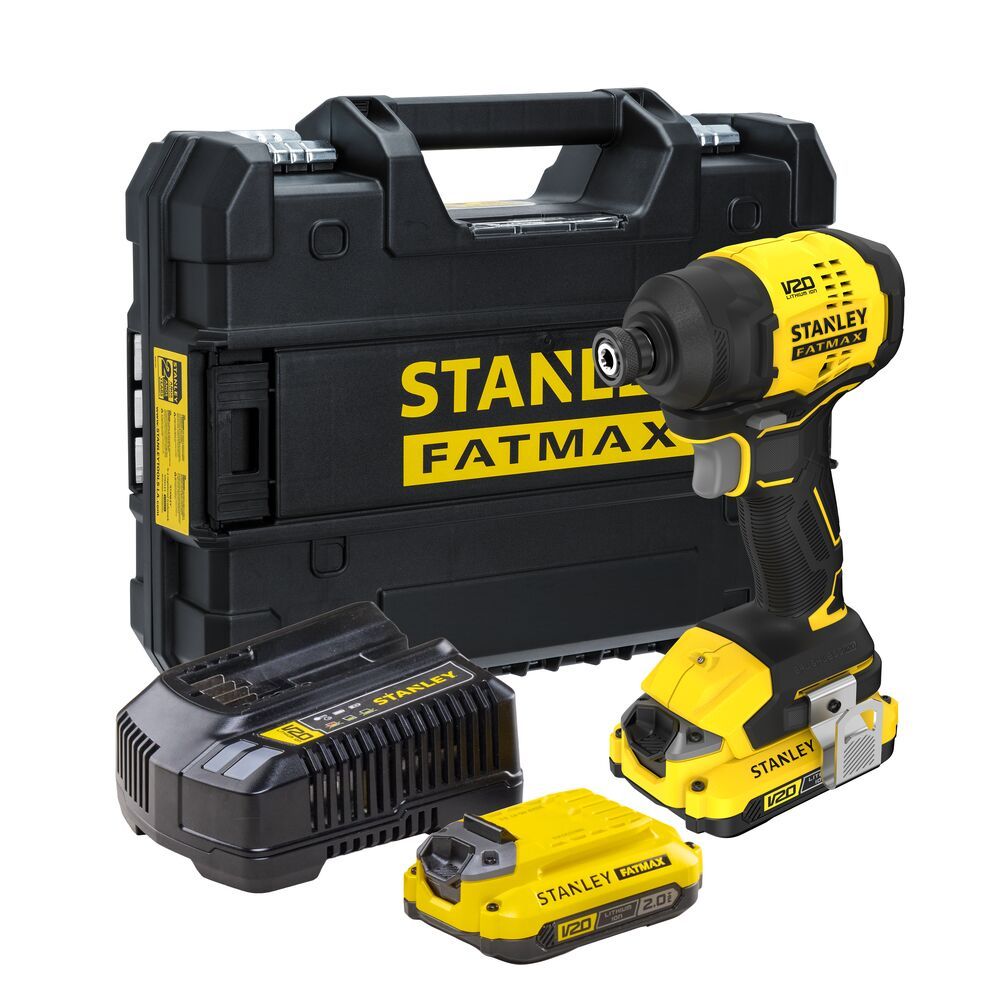 Parafusadeira de Impacto Stanley SBI811D2T 6,34mm Com 2 Baterias