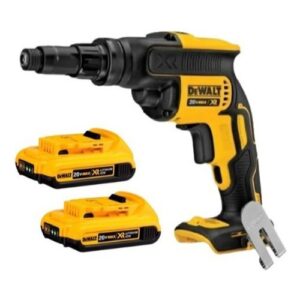 Parafusadeira Drywall Dewalt 20V Com 2 Baterias 2Ah XR S Carregador