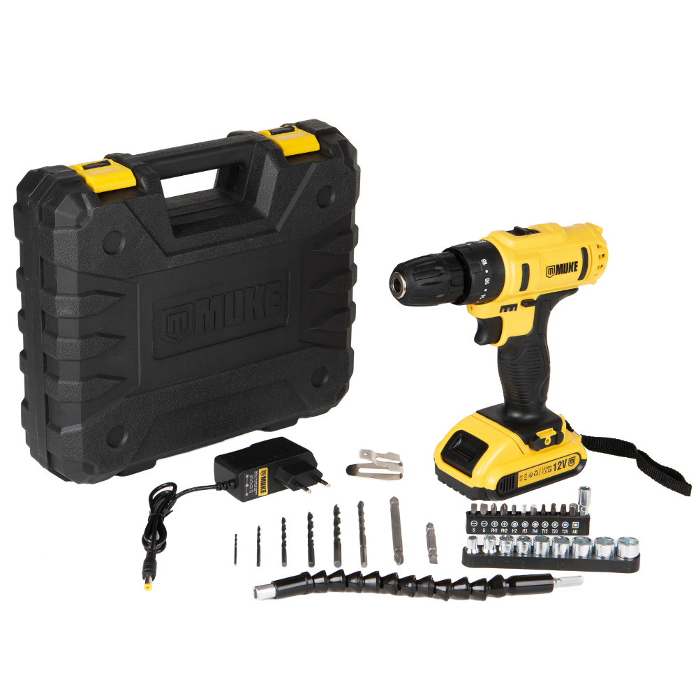 Parafusadeira e Furadeira de Impacto a Bateria 12V 3 8 10MM Muke