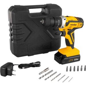 Parafusadeira Furadeira Impacto 3 8″ 20V Bateria Carregador
