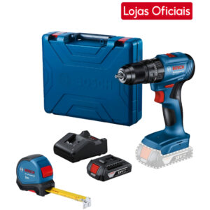 Parafusadeira Furadeira Impacto Bosch Gsb 18V Brushless Mandril Metal