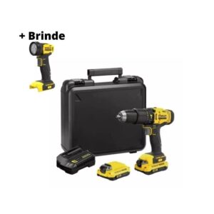 Parafusadeira Furadeira Impacto Scd711c2k Stanley 2 Baterias 1.5ah