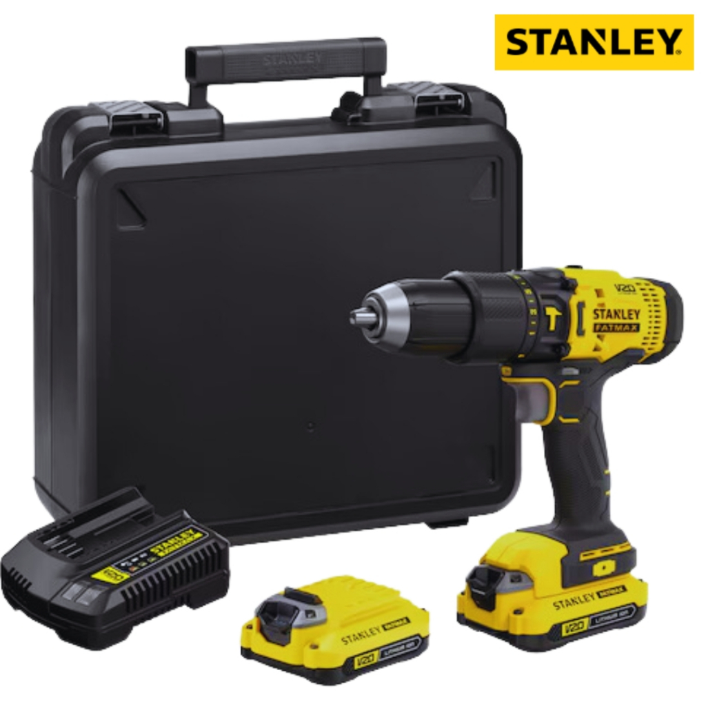 Parafusadeira Furadeira Impacto Scd711d2k Stanley 20v Carregador