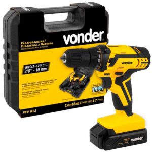 Parafusadeira Furadeira PFV012 3 8 Pol. 12V Li-Ion com Carregador