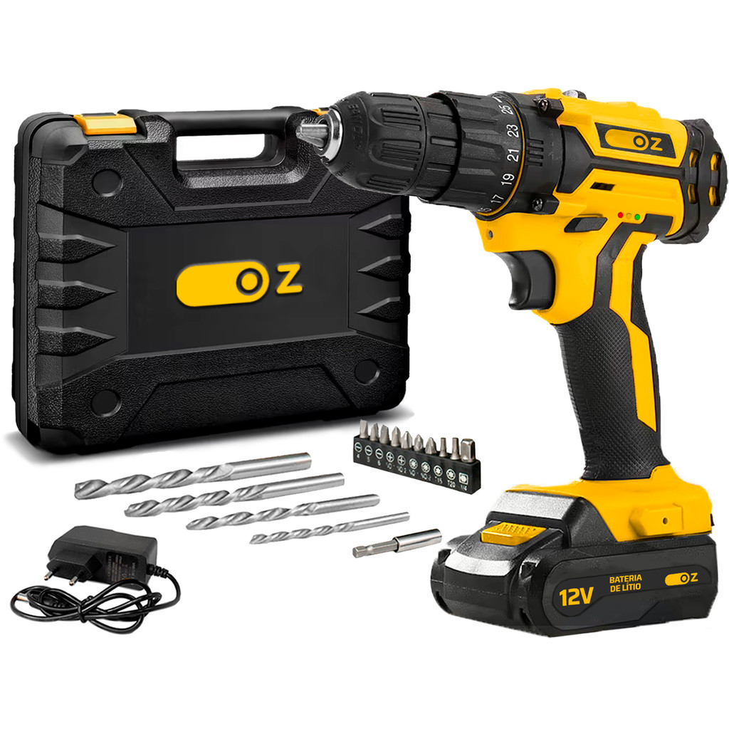 Parafusadeira Furadeira Profissional Sem Fio A Bateria 12v 10mm 3 8 — Ferramentas Elétricas