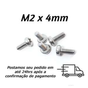 Parafuso Cabeça Panela Phillips Inox M2 X 4mm