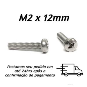 Parafuso Máquina Panela Phillips Inox M2 X 12mm
