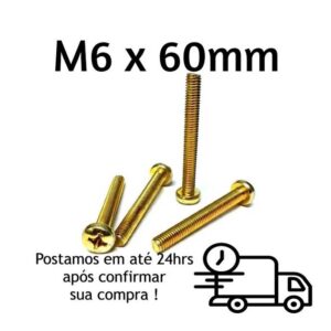 Parafuso Panela Phillips M6 X 60mm Bicromatizado