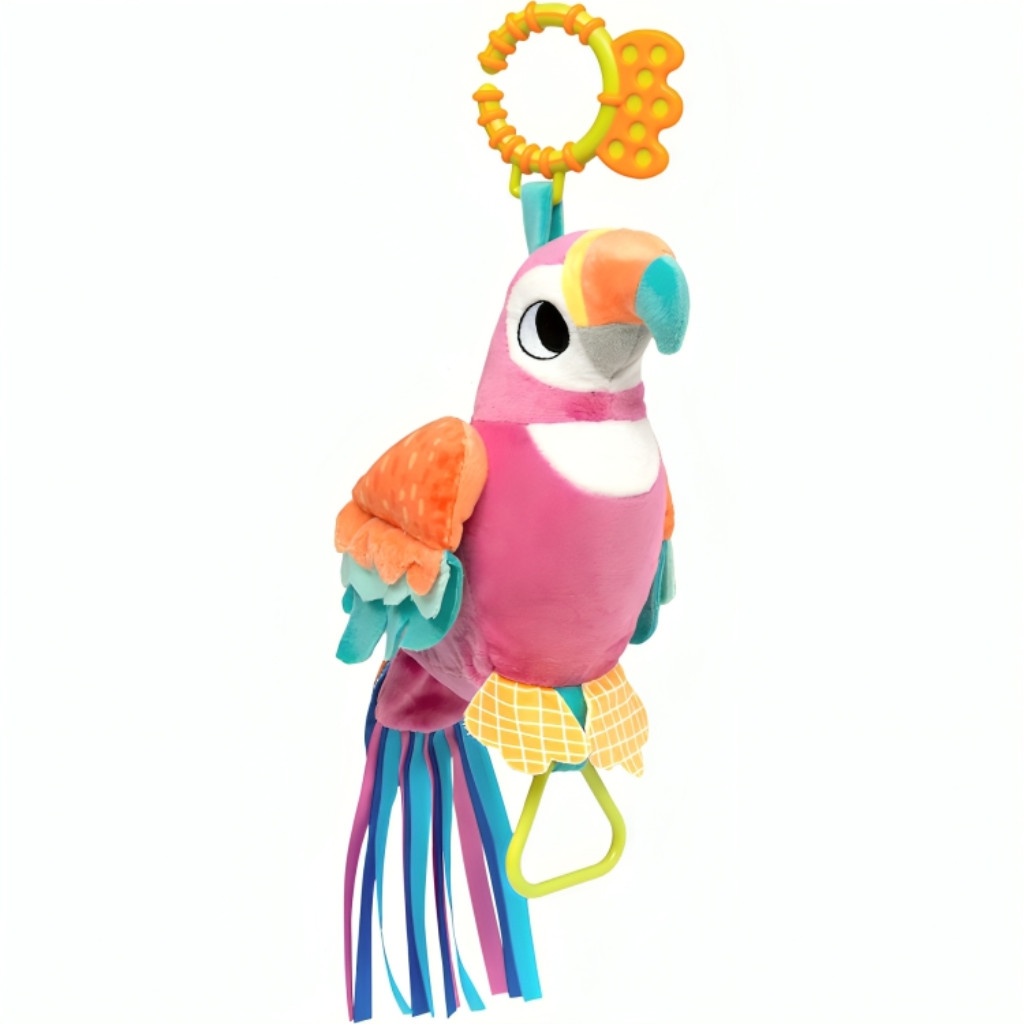 Pássaro de Atividades Mobile Pelúcia Interativa Papagaia Laila 18048