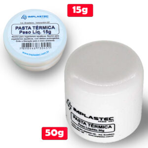 Pasta Térmica De Silicone Dissipadora Calor 50g Ou 15g Implastec — Informática