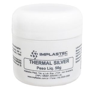 Pasta Térmica Prata Cinza Thermal Silver Implastec 50g